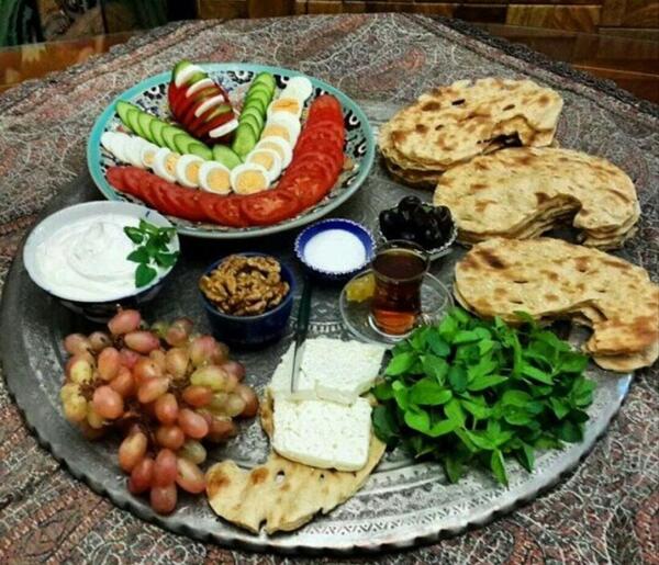 عکس میز صبحانه ایرانی