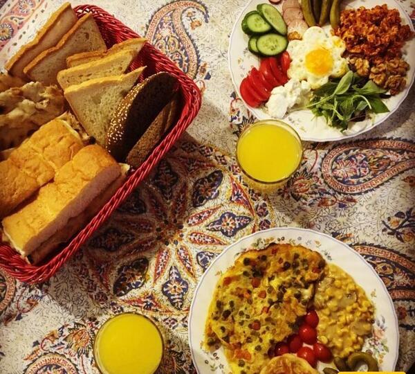 عکس میز صبحانه ایرانی