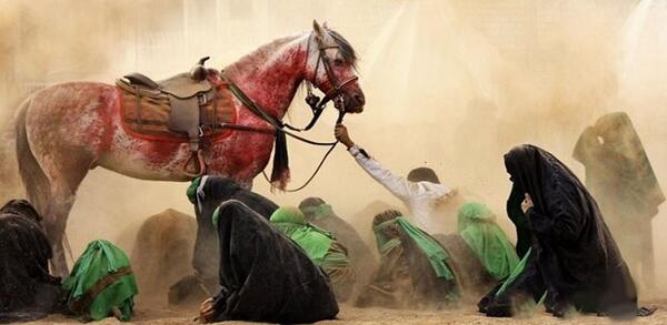 عکس امام حسین اسبش