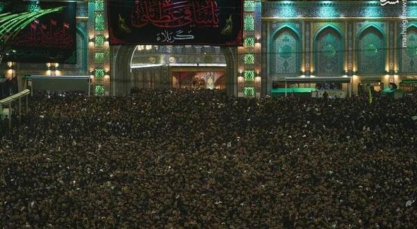 عکس از حرم امام حسین و بین الحرمین