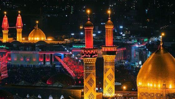 عکس از حرم امام حسین و بین الحرمین