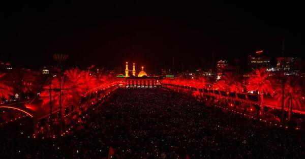 عکس از حرم امام حسین و بین الحرمین