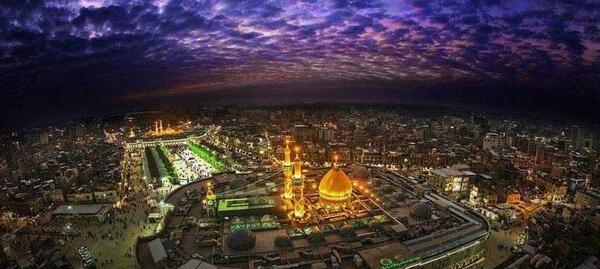 عکس از حرم امام حسین و بین الحرمین