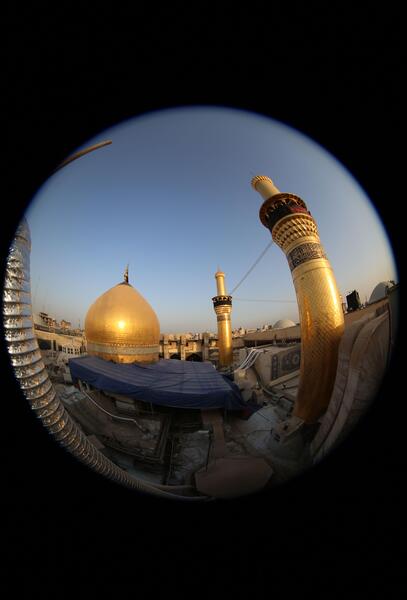 عکس از بالا حرم امام حسین