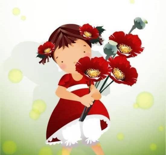 عکس گل کارتونی متحرک