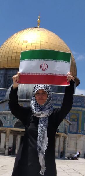 عکس پرچم ایران و پرچم فلسطین
