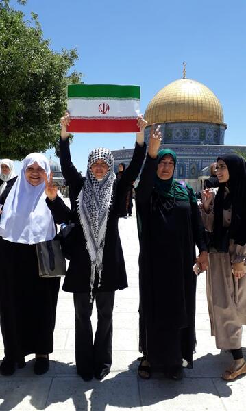 عکس پرچم ایران و پرچم فلسطین