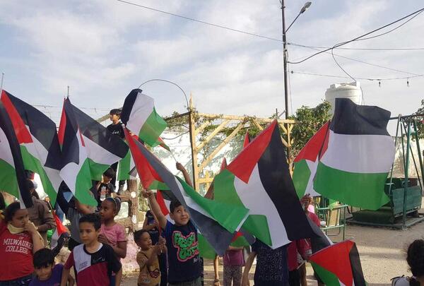 عکس پرچم ایران و پرچم فلسطین