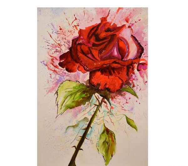 عکس گل نقاشی زیبا