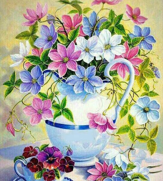 عکس گل نقاشی زیبا