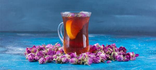 عکس چای گل رز