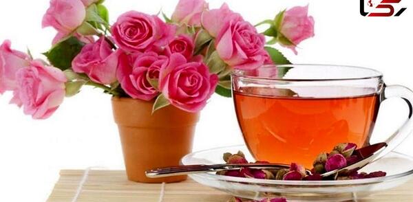 عکس چای گل رز