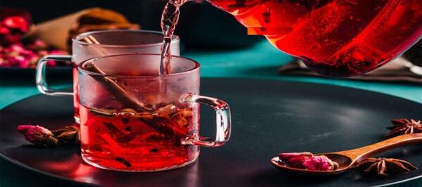 عکس چای گل رز
