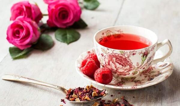 عکس چای گل رز
