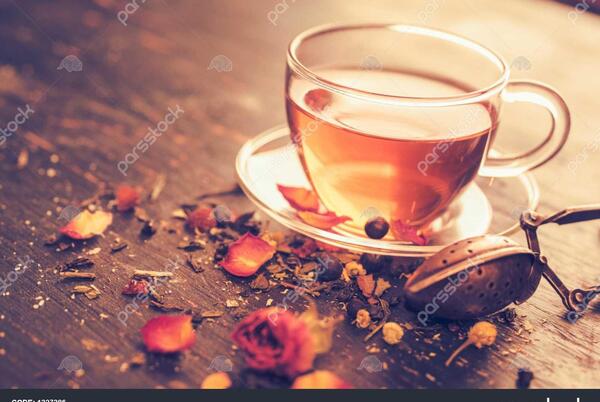 عکس چای گل رز