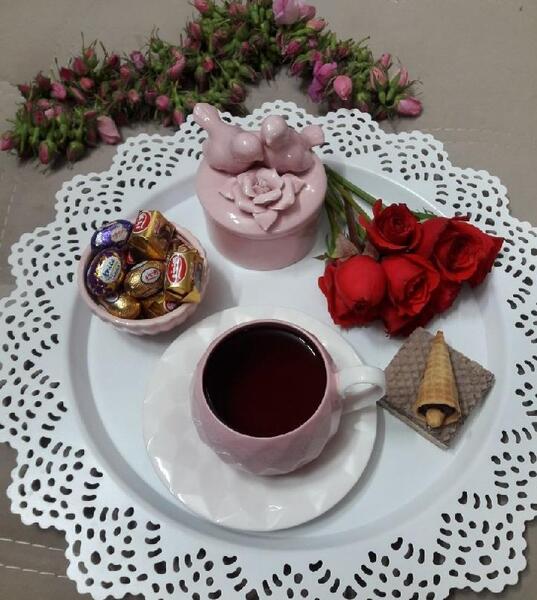 عکس چای گل رز