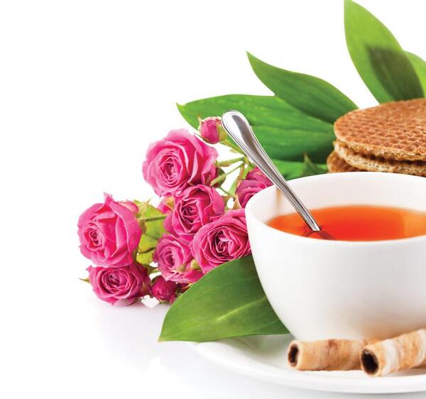 عکس چای گل رز