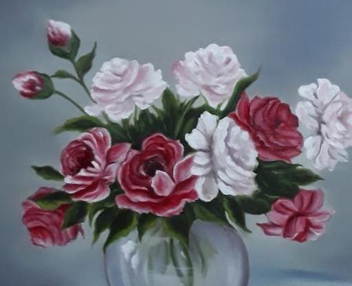 عکس گل برای نقاشی رنگ روغن