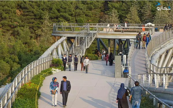 عکس هایی از پل طبیعت تهران