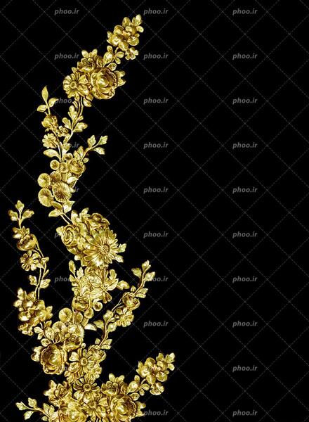 عکس گل پس زمینه تیره