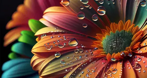 عکس گل ژربرا نارنجی