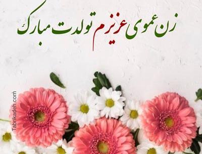 عکس تولدت مبارک زن دایی عزیزم