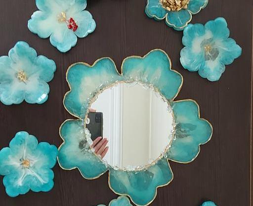 عکس گل فیروزه ای