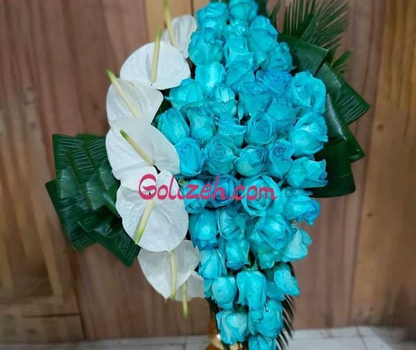 عکس گل فیروزه ای