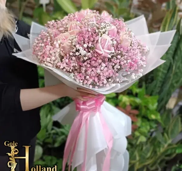 عکس سبد گل طبیعی زیبا