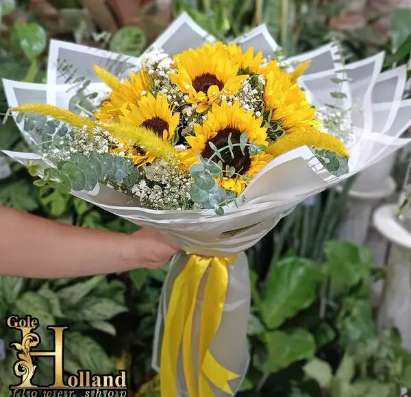 عکس سبد گل طبیعی زیبا