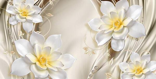 عکس گل های بهاری سفید
