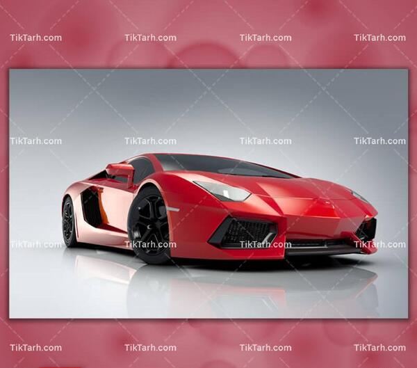 عکس سیاه و سفید ماشین لامبورگینی
