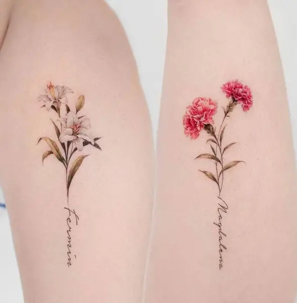 عکس گل کوچک برای تاتو