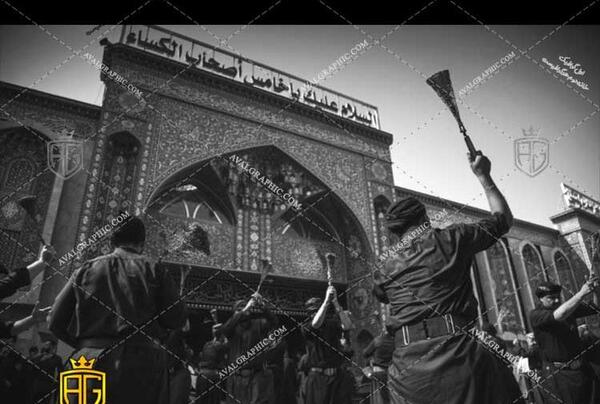 عکس سیاه و سفید امام حسین