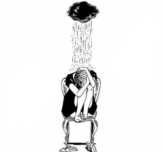 عکس پروفایل نقاشی غمگین