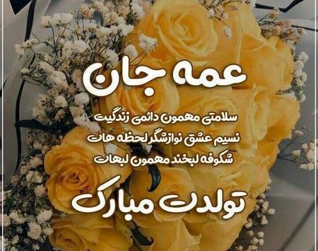 عکس تولدت مبارک دختر عمه جونم