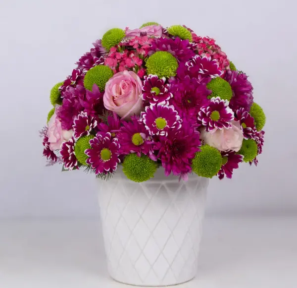 عکس گل در گلدان طبیعی
