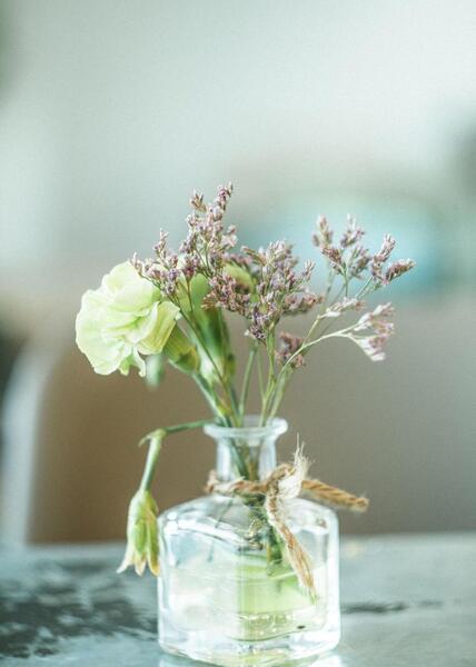 عکس گل در شیشه برای پروفایل