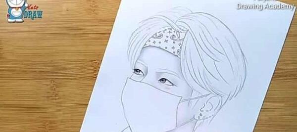 عکس سیاه قلم تهیونگ