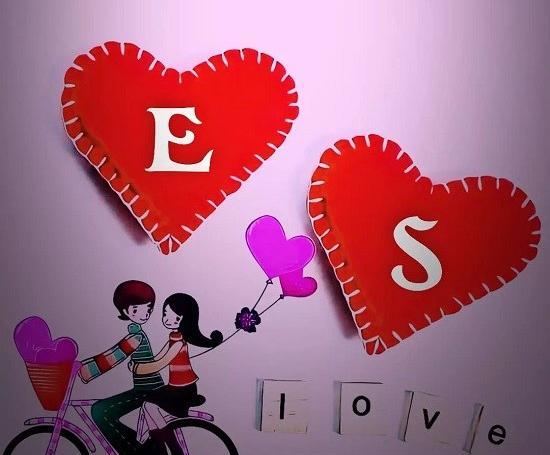عکس عاشقانه حرف e