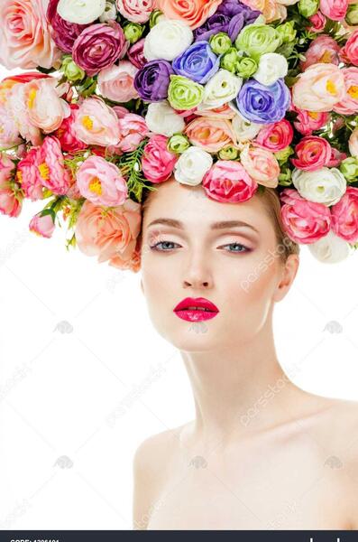 عکس گل مو دخترانه