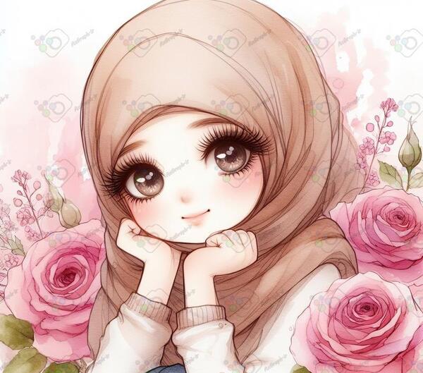 عکس کارتونی گل رز