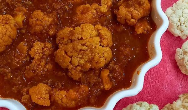 عکس گل کلم سرخ شده