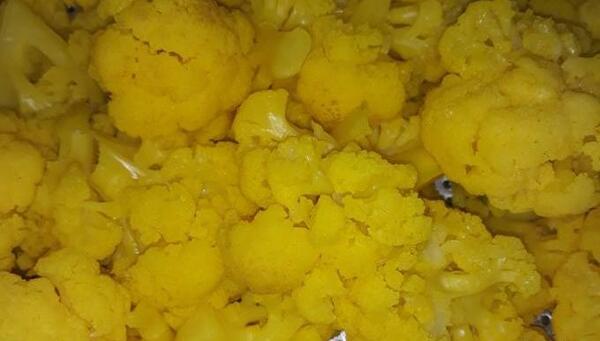 عکس گل کلم سرخ شده
