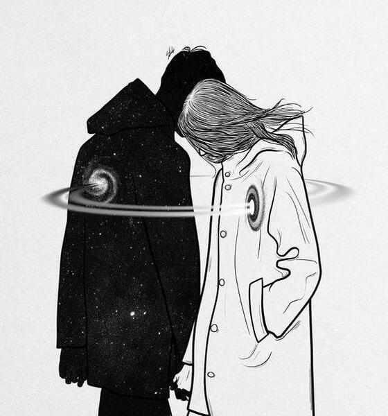 عکس عاشقانه نقاشی کارتونی