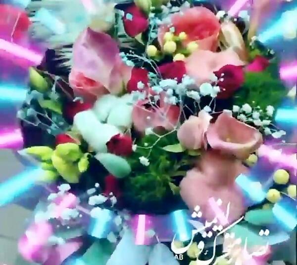 عکس گل متحرک زیبا جدید