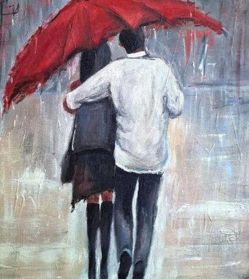 عکس های عاشقانه دونفره زیر بارون