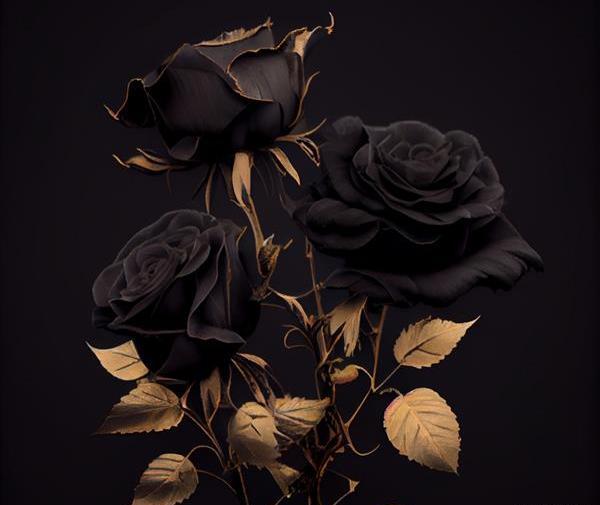 عکس گل سیاه رز