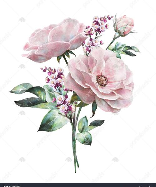 عکس گل طراحی شده