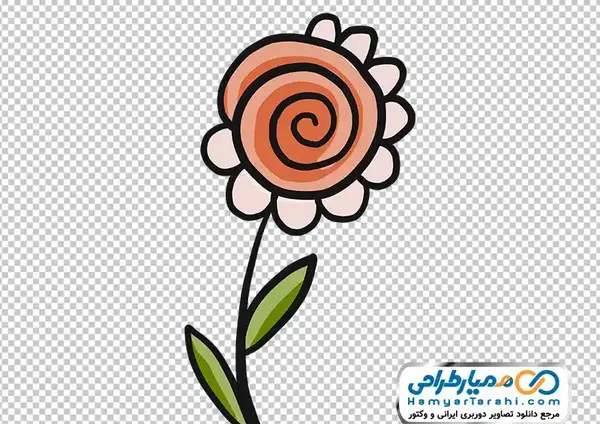عکس گل طراحی شده